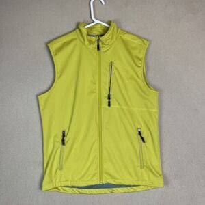 33000ft Vest Mens Medium Yellow Full Zip Lightweight Golf Vest Hiking‎ Adult